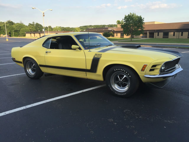 1970 mustang boss 302 w-code
