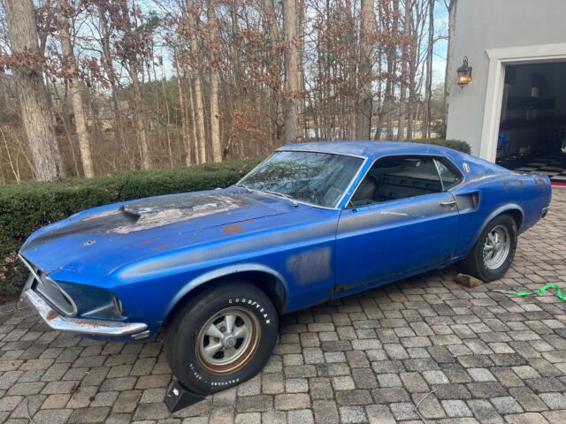 1969 ford mustang white rwd manual boss 429
