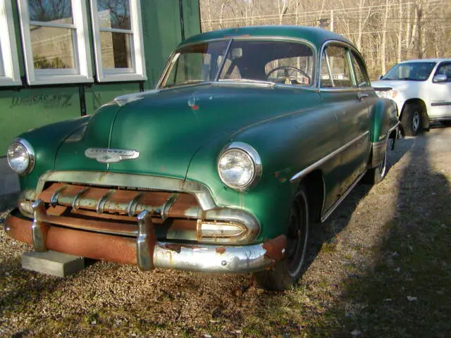 1952 chevrolet 2dr deluxe orig 216/3spd , 51,855 unmolested original.non running