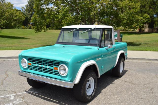1966 ford bronco half cab runs great beautiful truck
