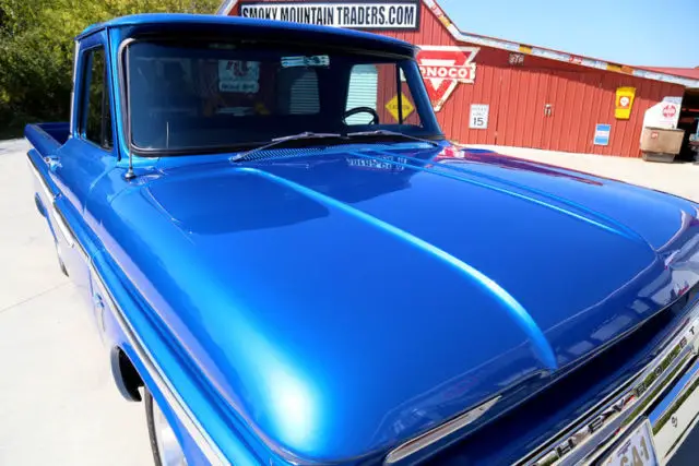 1964 chevrolet c10 bright blue poly 350 v8 3 speed automatic