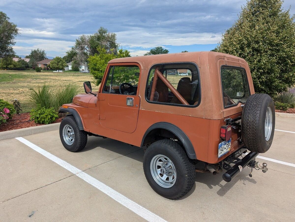 1983 jeep cj suv brown cj7