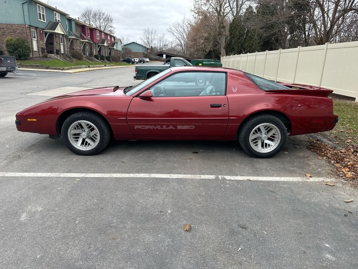 1989 pontiac firebird coupe red rwd automatic formula 350