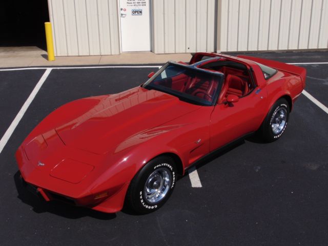 1979 corvette red on red only 24,076 miles survivor car in excellent shape