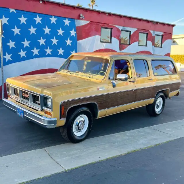 1973 gmc suburban suv brown rwd automatic super custom