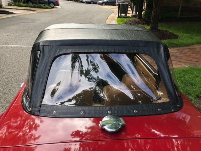 1974 triumph tr6 - signal red with tan interior