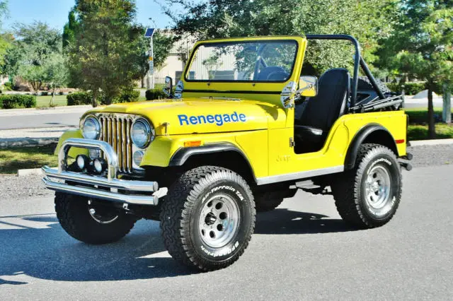 78 jeep renegade 304 v-8 upgraded 4-speed manual trans rare collector classic