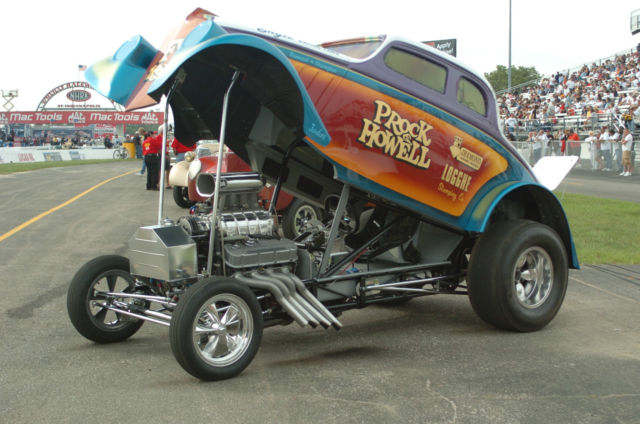prock & howell ftroop 1933 willys coupe aa/gs funny car gasser hot rod drag race
