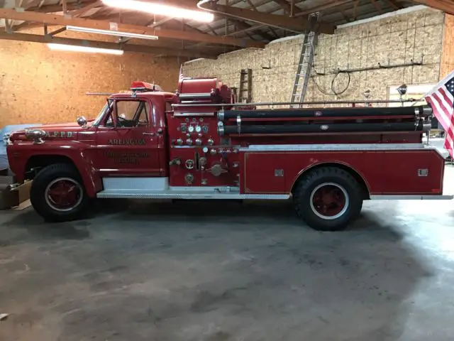 1968 ford f750 fire truck with john bean pumper