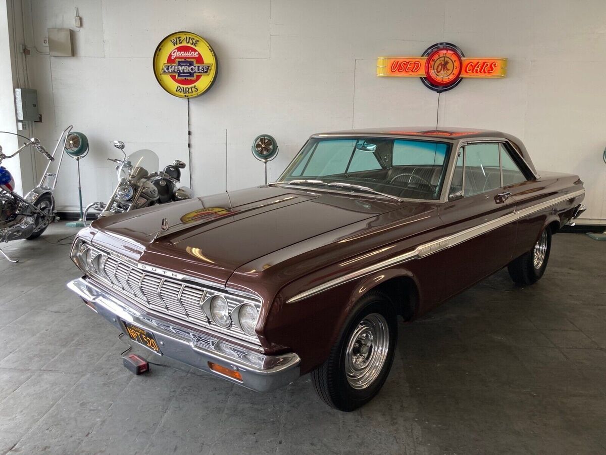 1964 plymouth fury brown rwd manual