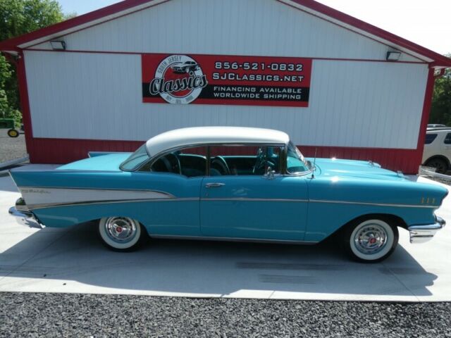 1957 chevrolet bel air hardtop 283 v8 powerpack 3-3spd + overdrive * financing *