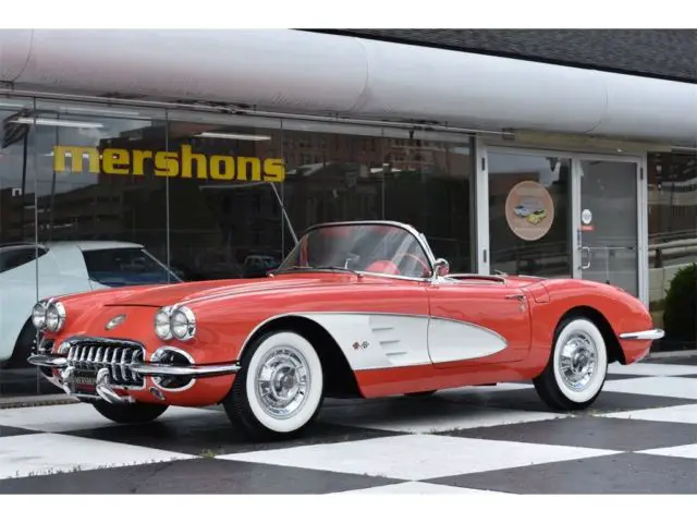 1958 chevrolet corvette, well restored, rare dual 4 barrels with powerglide!!