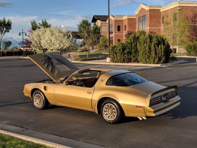 1978 trans am gold special edition,y88, 4 spd, fisher ttop