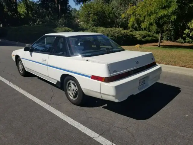 1988 subaru xt gl - white 2 door coupe