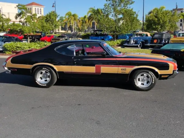 1971 oldsmobile 442, black with 19,628 miles available now!