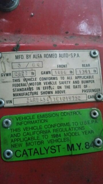 1984 alfa romeo series iii spider veloce