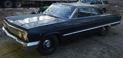 1963 chevrolet impala 20000 miles blue