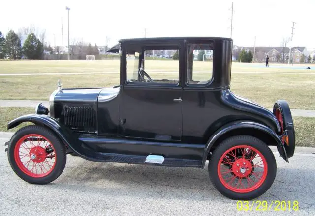 great 1927 model t ford coupe restored & runs