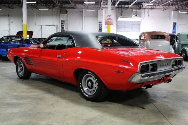 1974 dodge challenger 12223 miles red coupe 360 v8 3 speed automatic