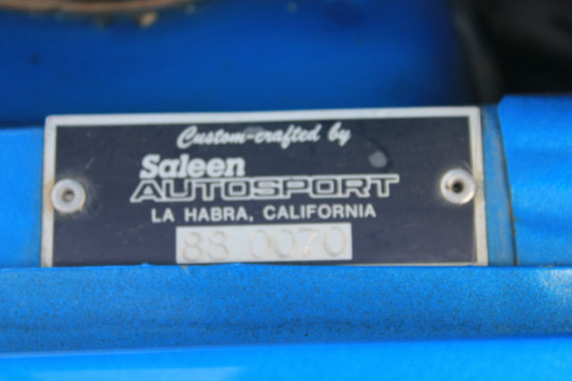 upgraded real saleen with: turbo kit, viper transmission, cobra brakes