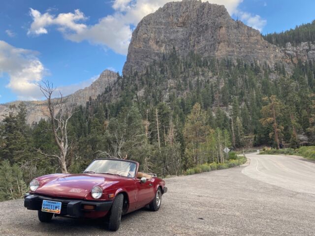 1980 triumph spitfire convertible red rwd manual 1500