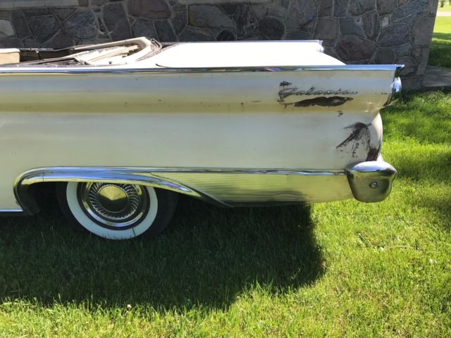 1959 ford sunliner fairlane galaxie 500 convertible niceunrestored car!!