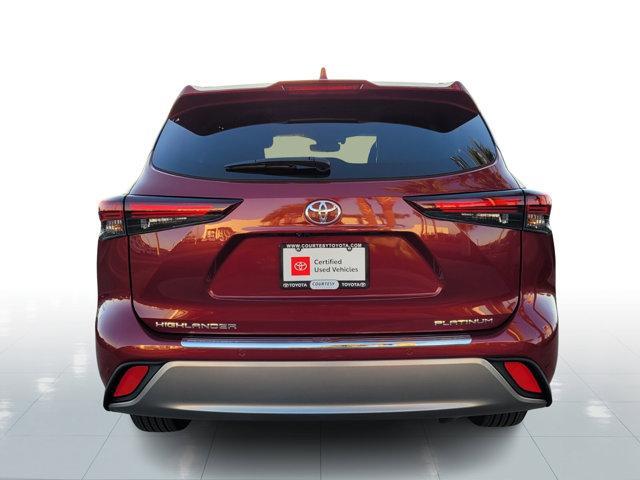 2024 toyota highlander platinum