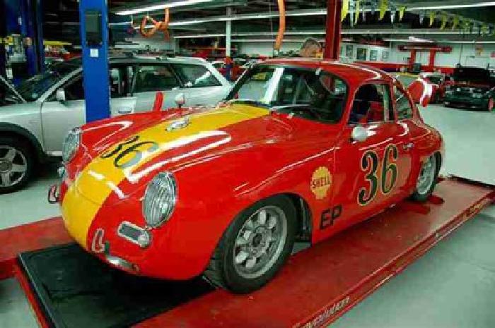 1965 red porsche 356 c in pleasantville, ny