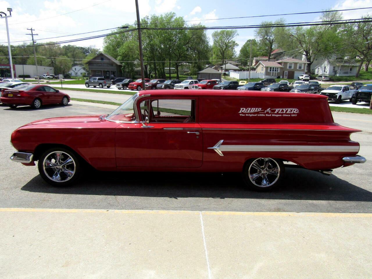 1960 chevrolet chevy sedan delivery red 56730 miles excellent
