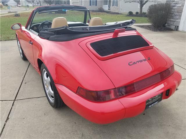 1994 porsche 911 cabriolet guards/beige/black 5sp 50k miles amazing condition!!