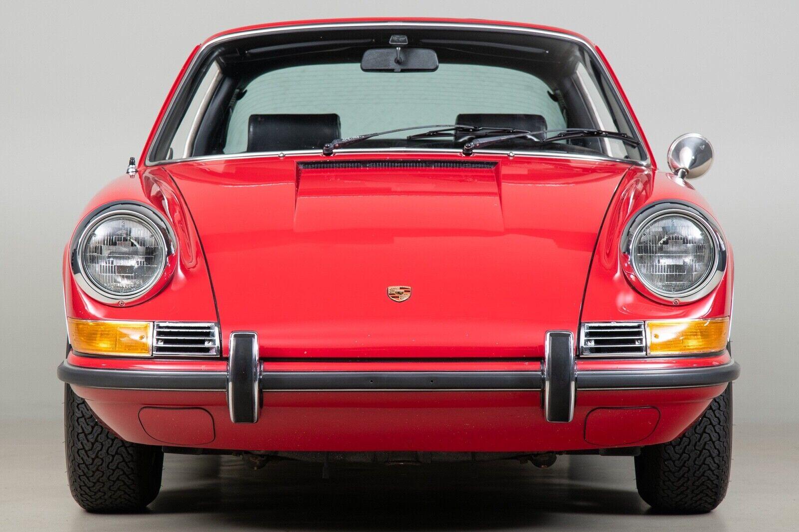 1969 porsche 911 911e polo red targa 86373 miles
