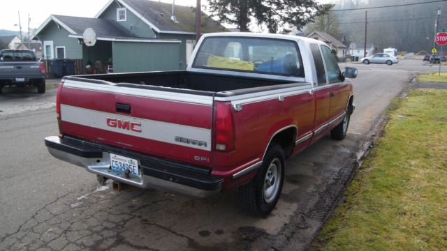1991 gmc sierra c/k 2500 ext cab 2dr 2wd short bed pickup
