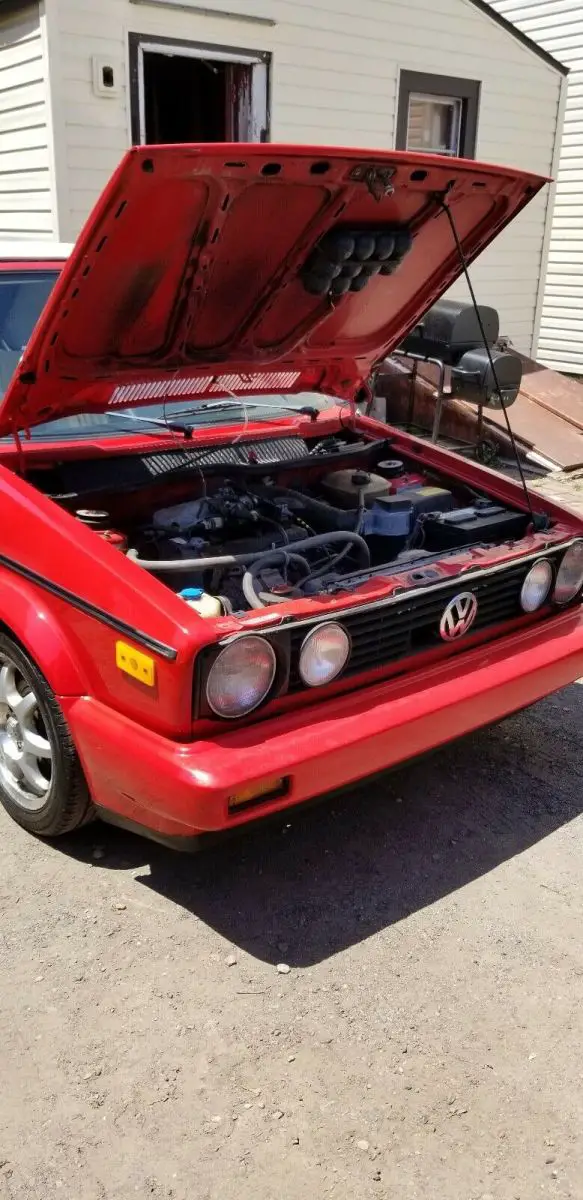 1993 volkswagen cabriolet convertible red fwd automatic