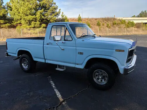 1986 ford f150 150000 miles blue