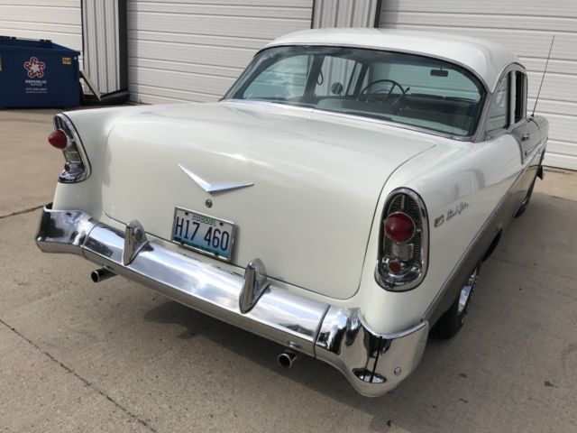 1956 chevy bel air two door post. automatic, power steering, rally wheels