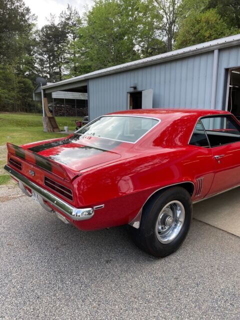 1969 chevrolet camaro coupe red rwd manual ss