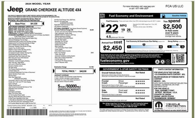 2024 jeep grand cherokee altitude