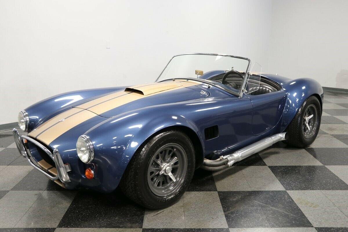 1965 shelby cobra replica blue 208 miles 406 v8 automatic