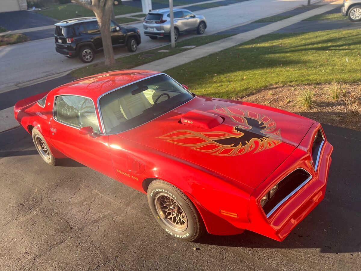 1978 pontiac trans am coupe red rwd manual 6.6