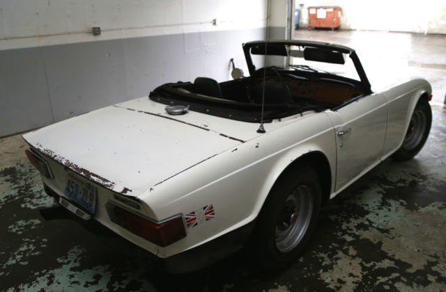 1970 triumph tr-6 bran fined running project car same owner since 1971 78k miles