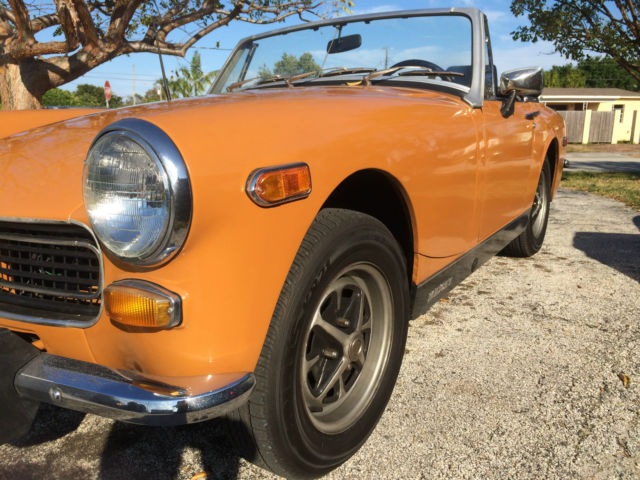 1974 mg midget convertible 2-door 1.3l 1275