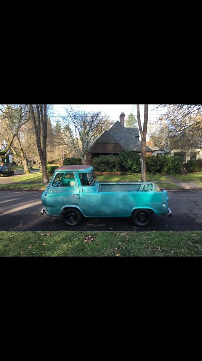 1963 ford econoline pickup blue rwd automatic