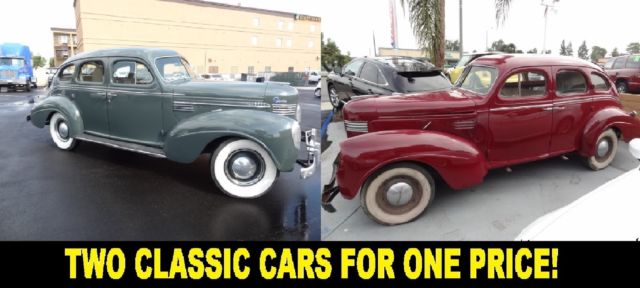 two 1939 chrysler windsor royal c22 4-door sedan vintage classic cars projects!