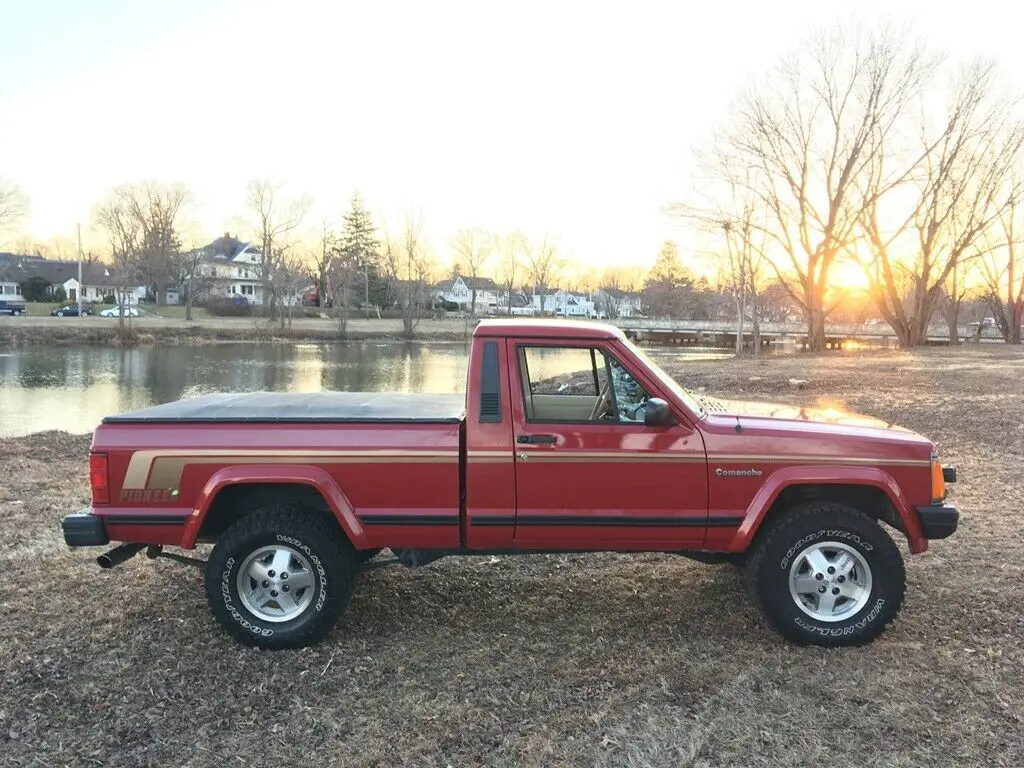 1989 jeep comanche 74977 miles, 74977 miles red pickup i6 4l automatic