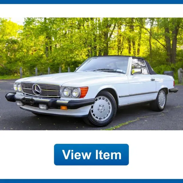 1987 mercedes benz 560sl 67k mi convertible hard soft top rear seat carfax