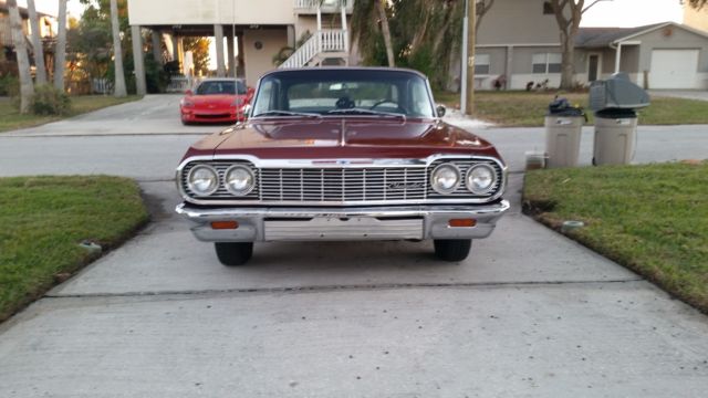 1964 chevrolet impala ss rare 4 speed, 327/300hp with double hump heads true ss