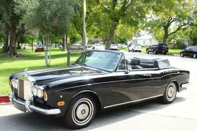 1971 rolls-royce corniche clean title / low 43k miles 46129 miles black converti