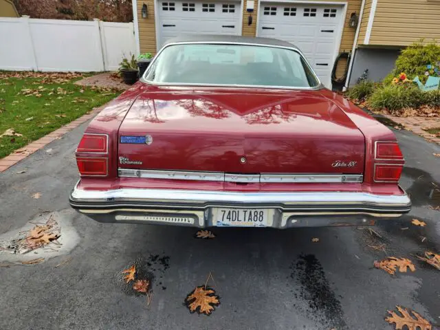1974 oldsmobile delta 88 sedan red rwd automatic