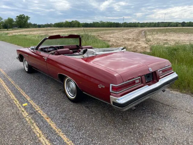 1975 buick lesabre convertible red rwd automatic custom