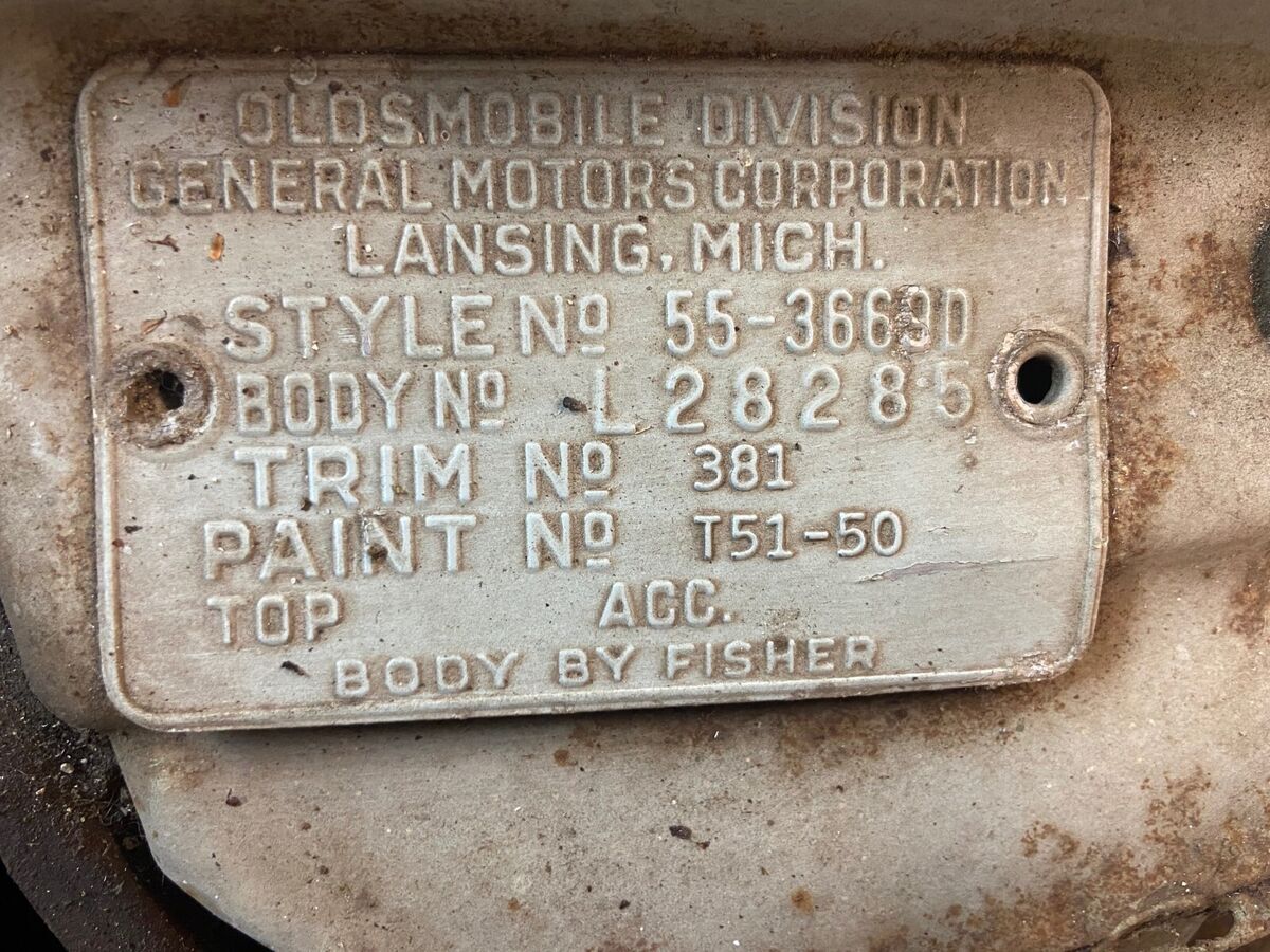 1955 oldsmobile super 88 sedan 4bbl automatic, runs and drives, 43k miles